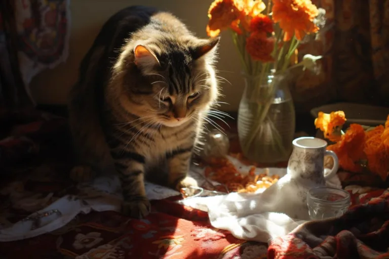 De ce vomitează pisica: cauze și soluții