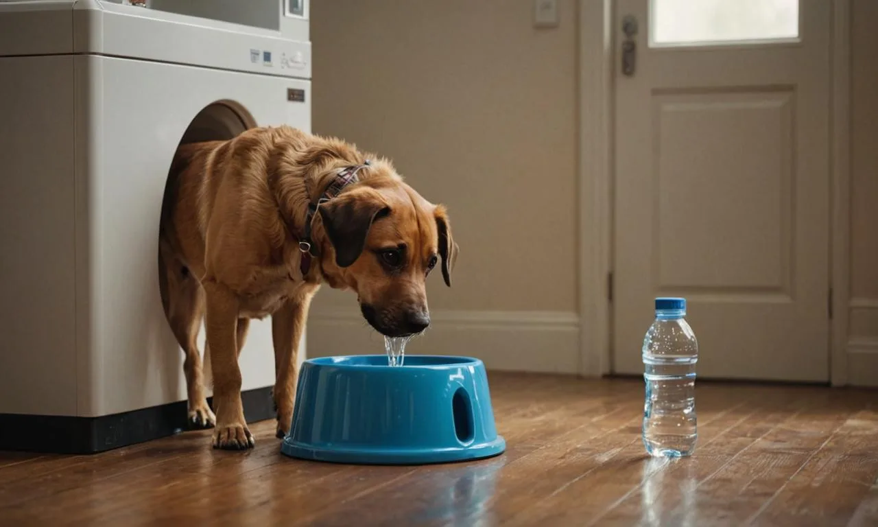De ce bea câinele multă apă