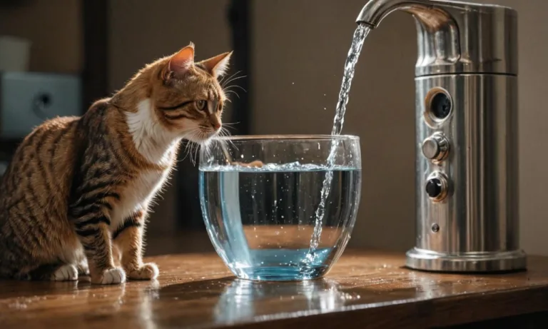 De ce bea pisica multă apă
